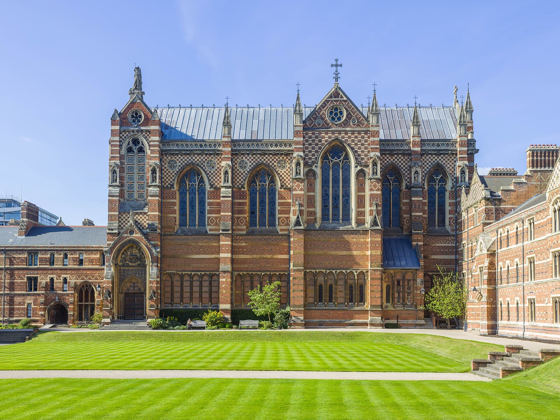 A university campus quad